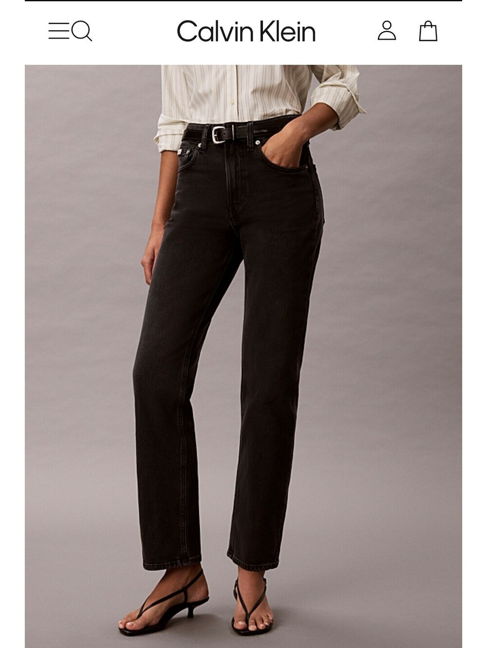 Calvin Klein Black Slim Fit Jeans – Approx. Women’s 12-1412